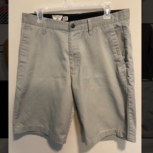 Men’s Grey Volcom Shorts Size 32 Waist